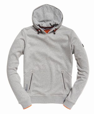 Superdry Endurance Overhead Férfi Kapucnis Pulóver Világos Szürke | BPUYD3491